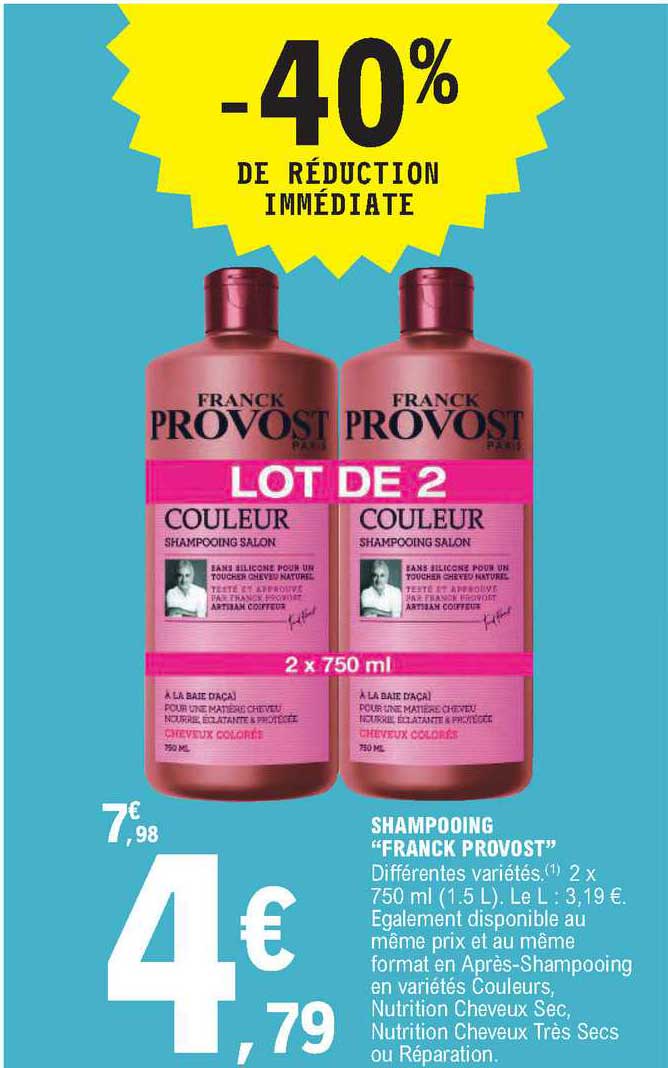 shampooing "franck provost"