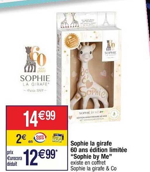 sophie la girafe 60 ans édition limité sophie by me