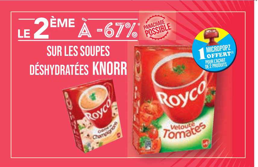 soupes déshydratées knorr