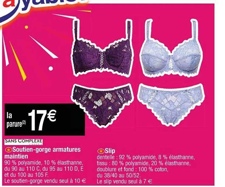 soutien-gorge armatures maintien sans complexe