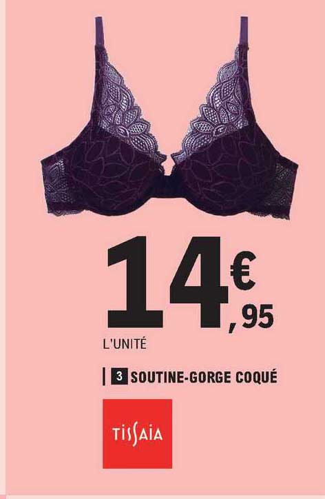 soutien-gorge coqué tissaia