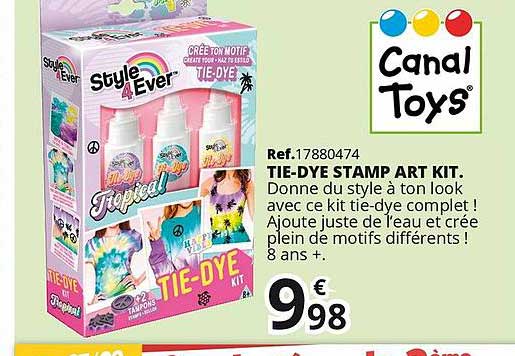 tie-dye stamp art kit.