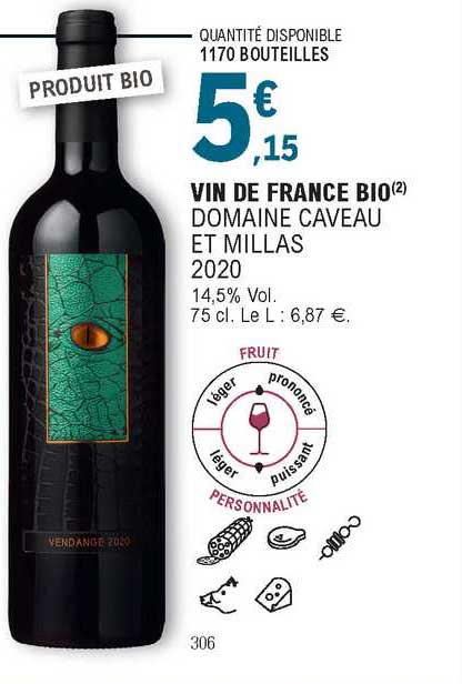 vin de france bio domaine caveau et millas 2020