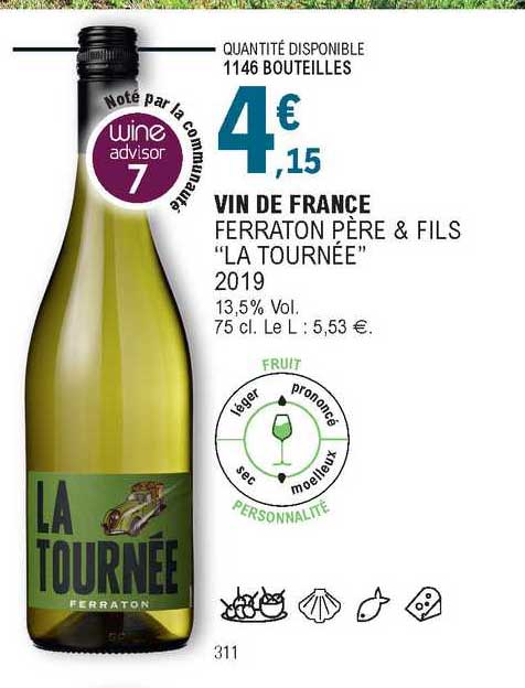 vin de france ferraton père & fils "la tournée" 2019