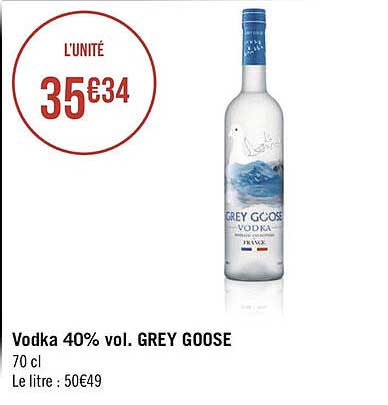 vodka 40% vol. grey goose