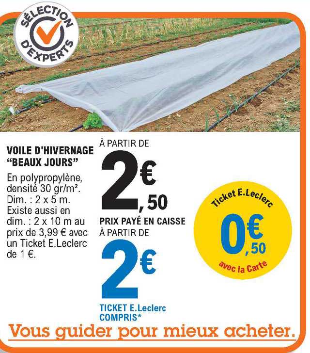 Voile D'hivernage "beaux Jours"