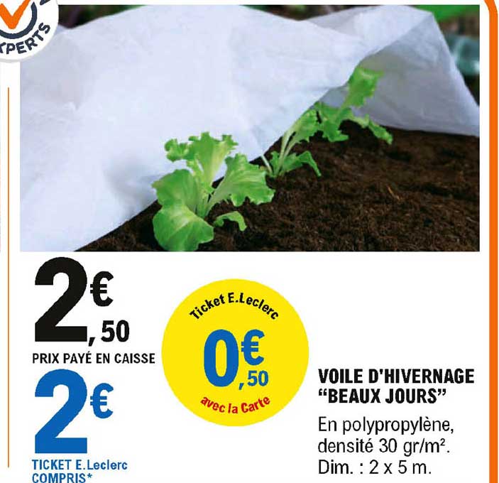 voile d'hivernage beaux jours