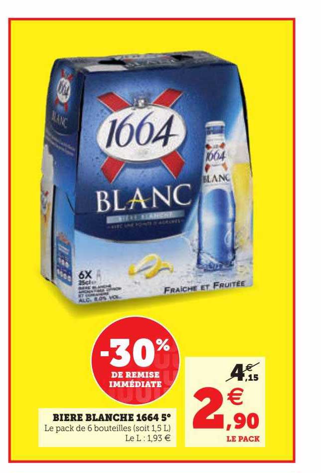 Bière Blanche 1664 5°