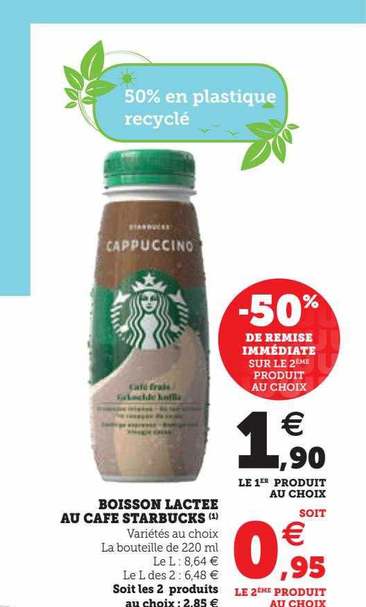 boisson lactée au café starbucks
