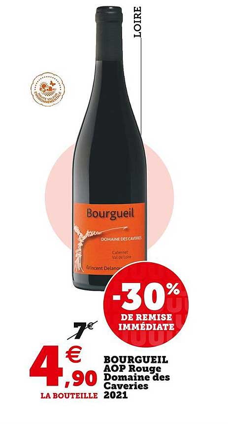 bourgueil aop rouge domaine des caveries 2021