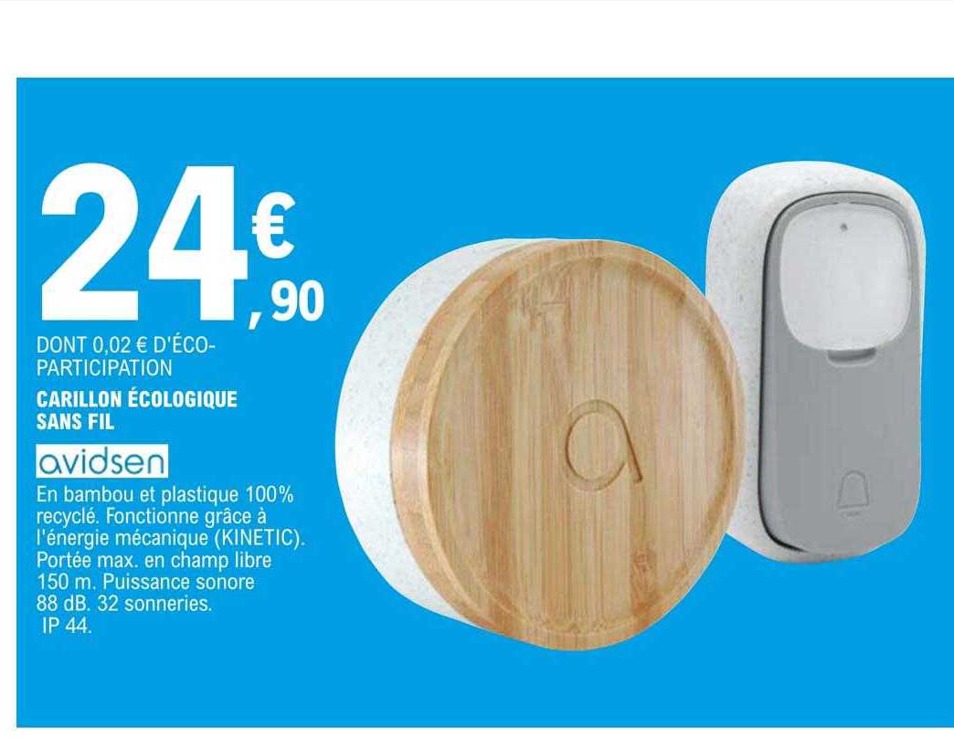 carillon écologique sans fil avidsen
