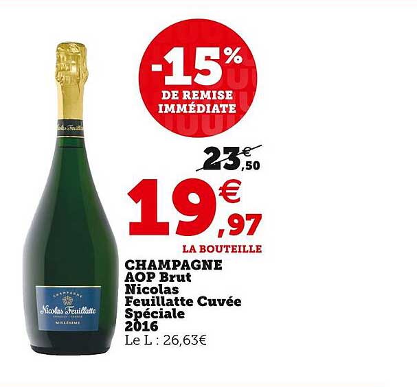 Champagne Aop Brut Nicolas Feuillatte Cuvée Spéciale 2016