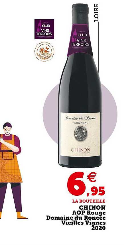 chinon aop rouge domaine du roncée vieilles vignes 2020