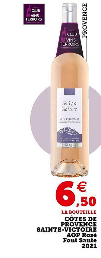 côtes de provence sainte-victoire aop rosé font sante 2021