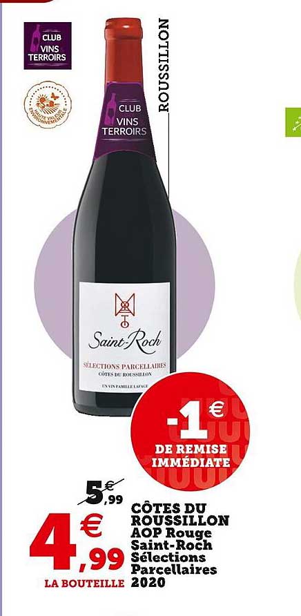 côtes du roussillon aop rouge saint-roch sélections parcellaires 2020