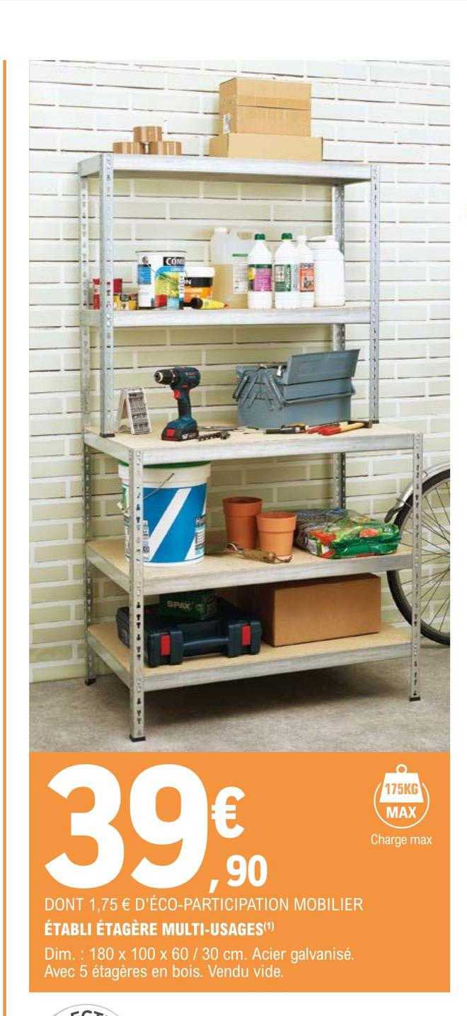 établi étagère multi-usages