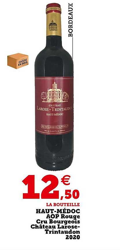 haut-médoc aop rouge cru bourgeois château larose-trintaudon 2020