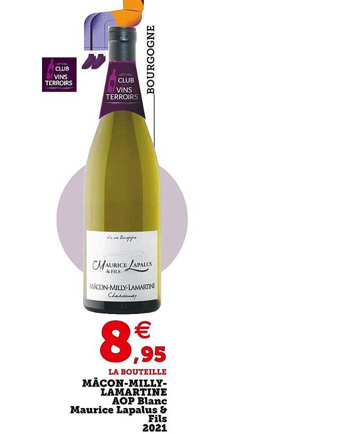 mâcon-milly-lamartine aop blanc maurice lapalus & fils 2021