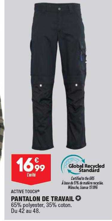 Pantalon De Travail Active Touch