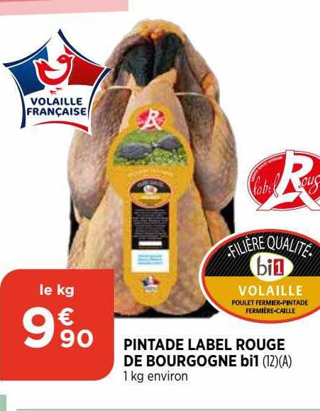 Pintade Label Rouge De Bourgogne Bi1