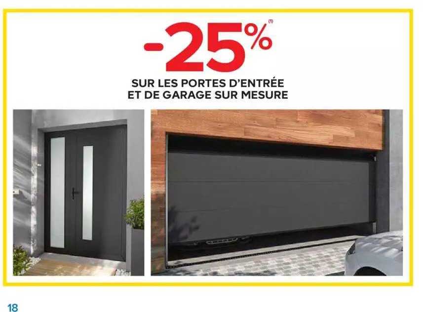 portes d'entrée et garage sur mesure