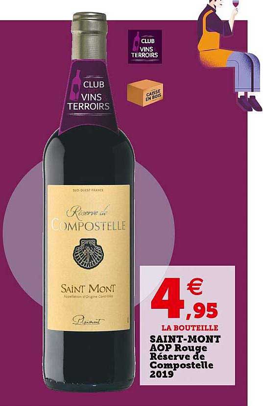 saint-mont aop rouge réserve de compostelle 2019