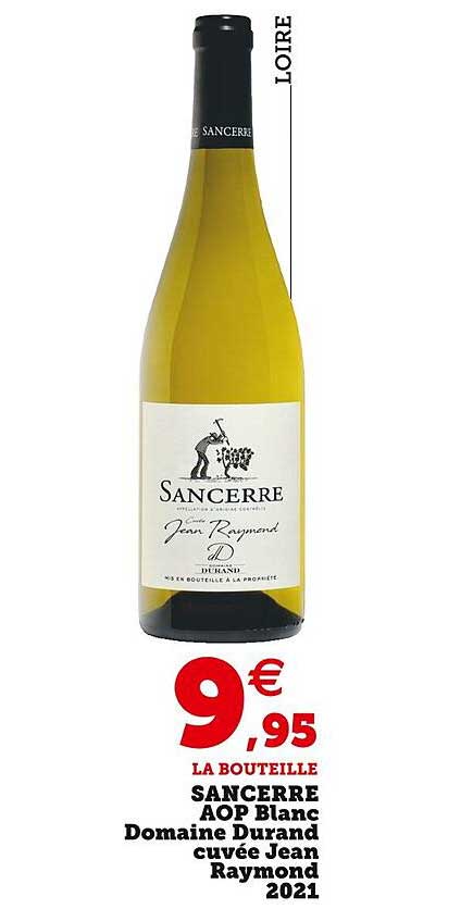 sancerre aop blanc domaine durand cuvée jean raymond 2021