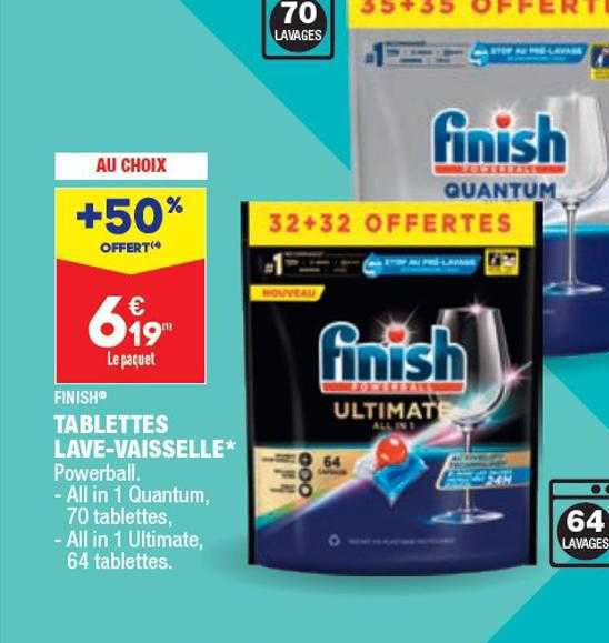 tablettes lave-vaisselle finish