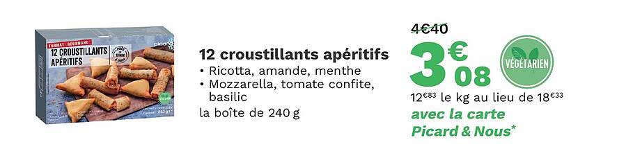 12 Croustillants Apéritifs