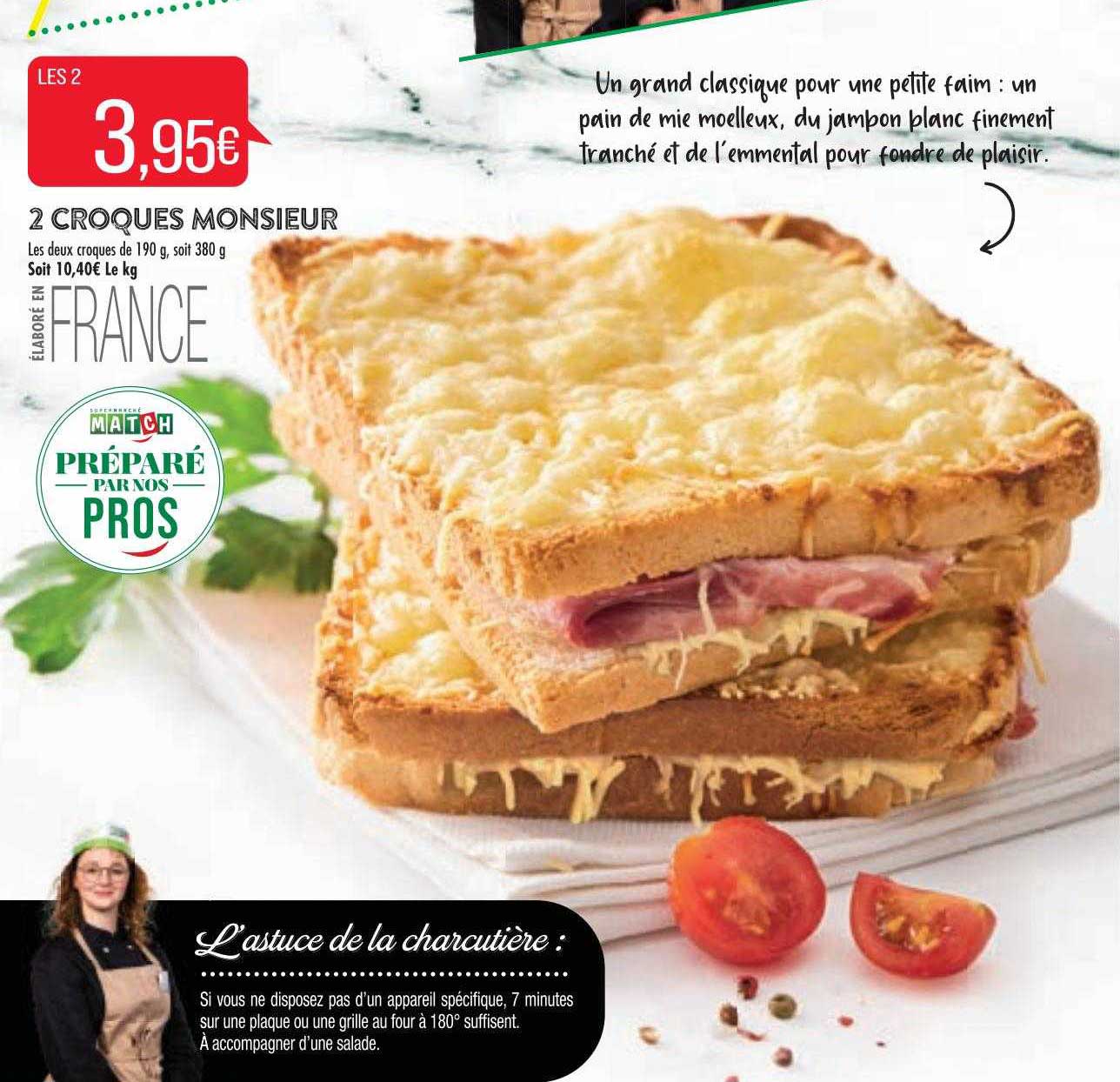 2 croques monsieur