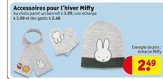 accessoires pour l'hiver miffy
