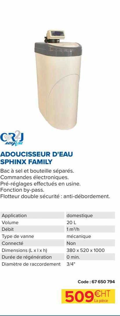 adoucisseur d'eau sphinx family