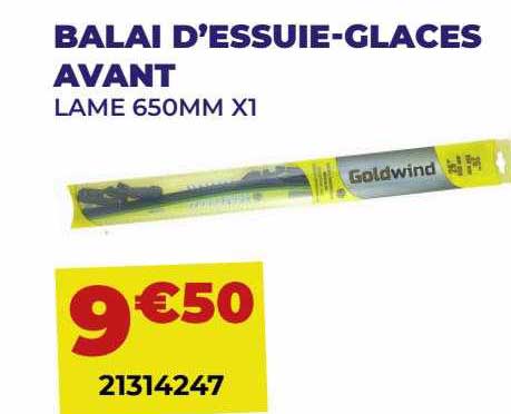 balai d'essuie-glaces avant
