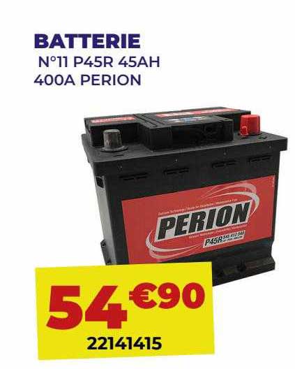Batterie N°11 P45r 45ah 400a Perion