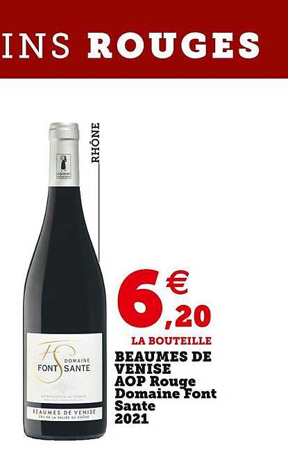 beaumes de venise aop rouge domaine font sante 2021