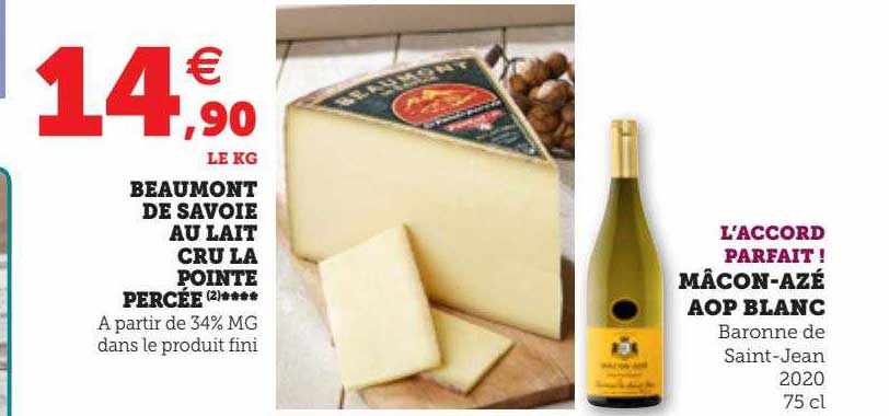 beaumont de savoie au lait cru la pointe percée****