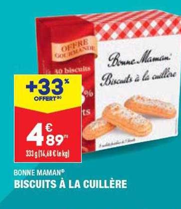 biscuits à la cuillère bonne maman