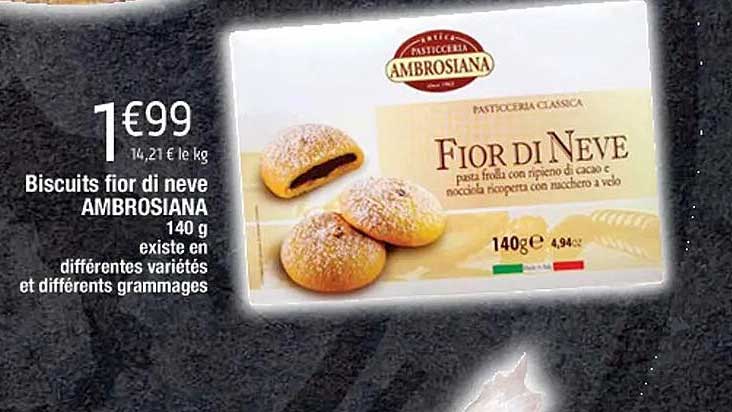 biscuits fior di neve ambrosiana