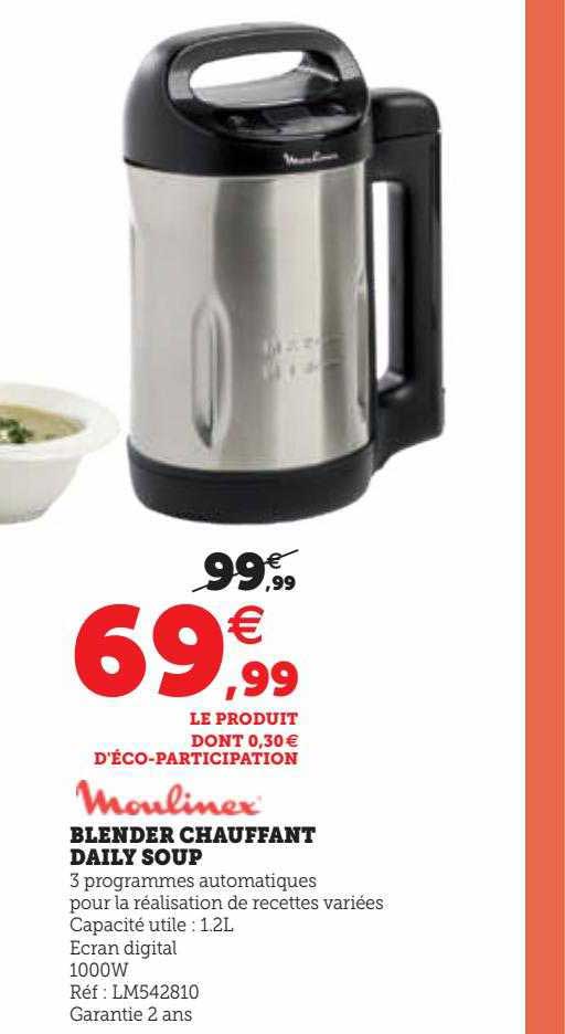 blender chauffant daily soup moulinex