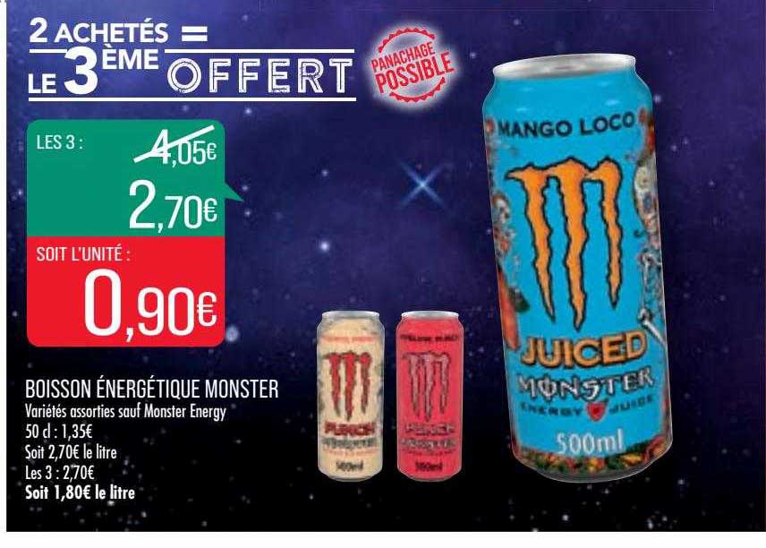 boisson énergétique monster