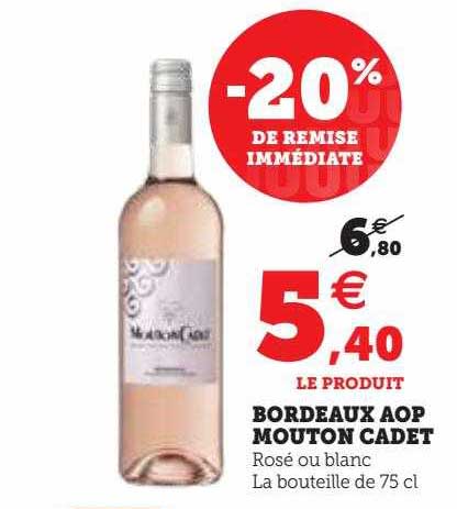 bordeaux aop mouton cadet