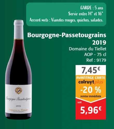 bourgogne-passetougrains 2019 domaine du tiellet aop
