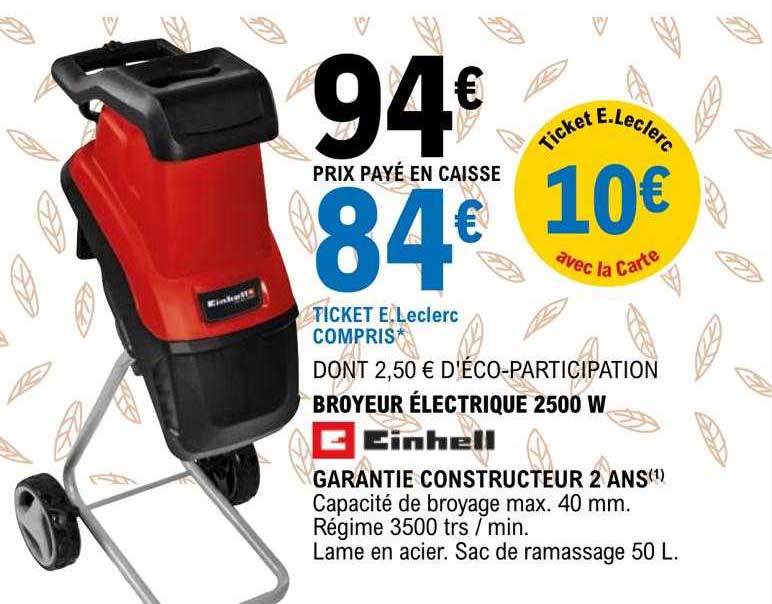 broyeur électrique 2500w einhell
