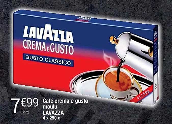 café crema e gusto moulu lavazza