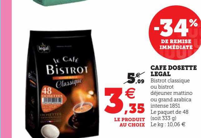 Café Dosette Légal