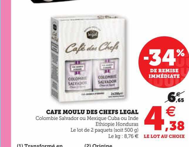 Café Moulu Des Chefs Légal