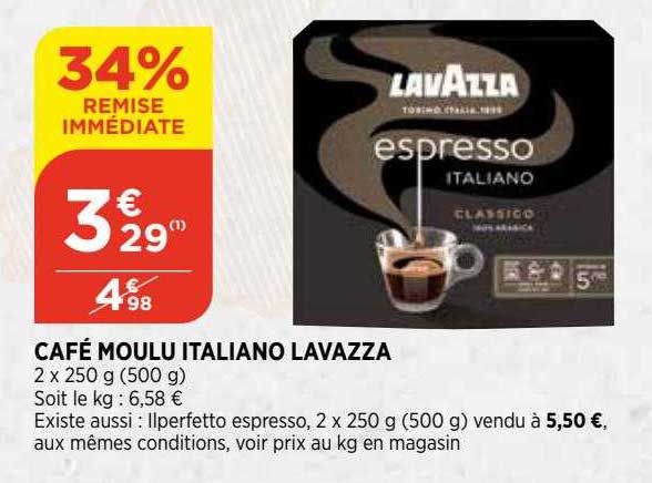 Café Moulu Italiano Lavazza