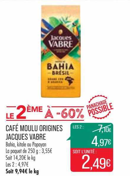café moulu origines jacques vabre