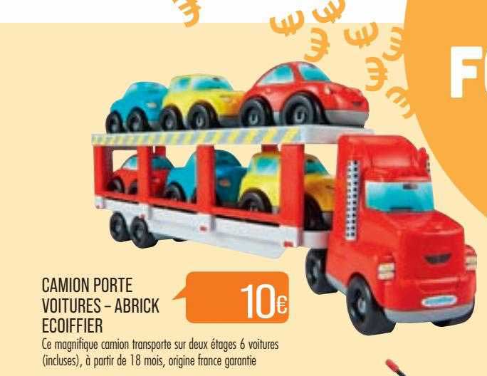 camion porte voitures - abrick ecoiffier