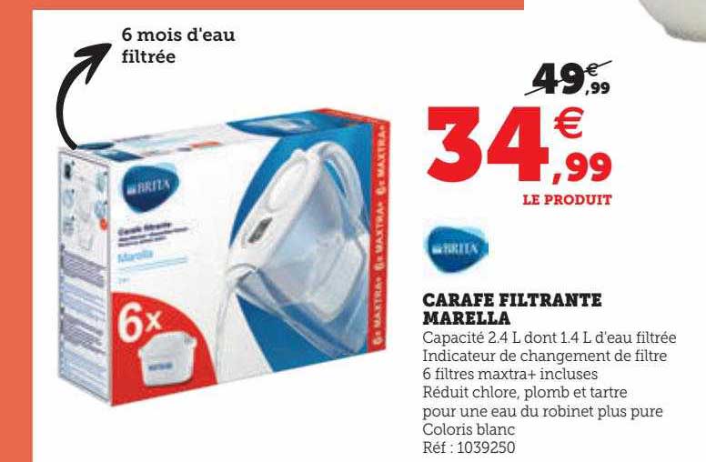 Carafe Filtrante Marelle Brita